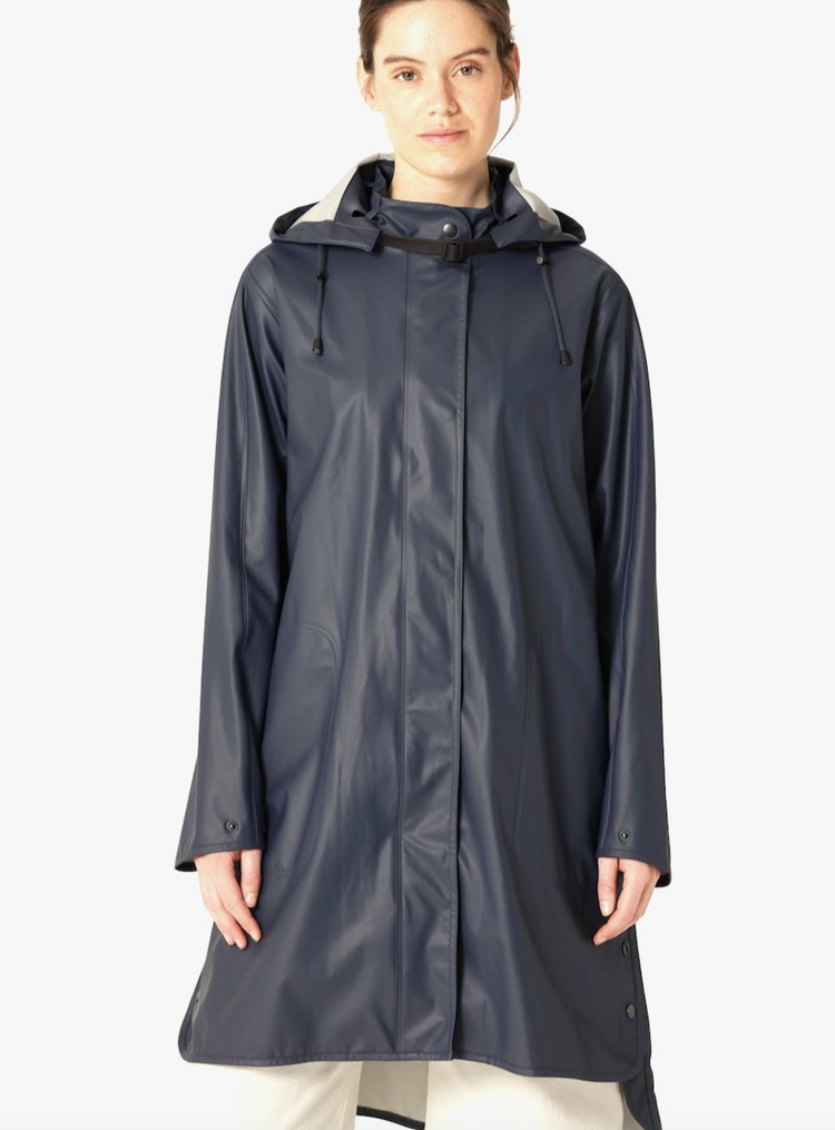 ILSE JACOBSEN 青 レインコート 34 新品未使用 Ilse Jacobsen | Rain 37 | Indigo - pirkko.